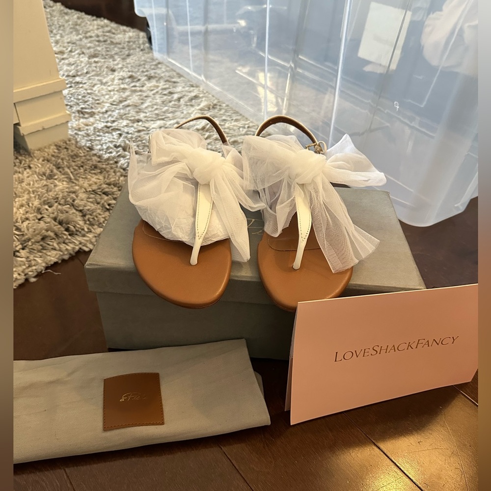 Never been worn size 39 loveshackfancy sandals